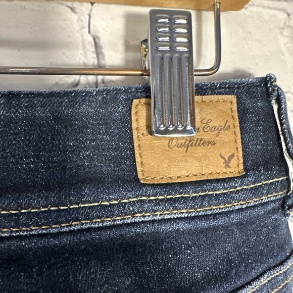 American Eagle Jeans Womens Size 6 Dark Blue Original Boot Stretch Bootcut - Picture 3 of 12